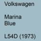 Preview: Volkswagen, Marina Blue, L54D (1973).